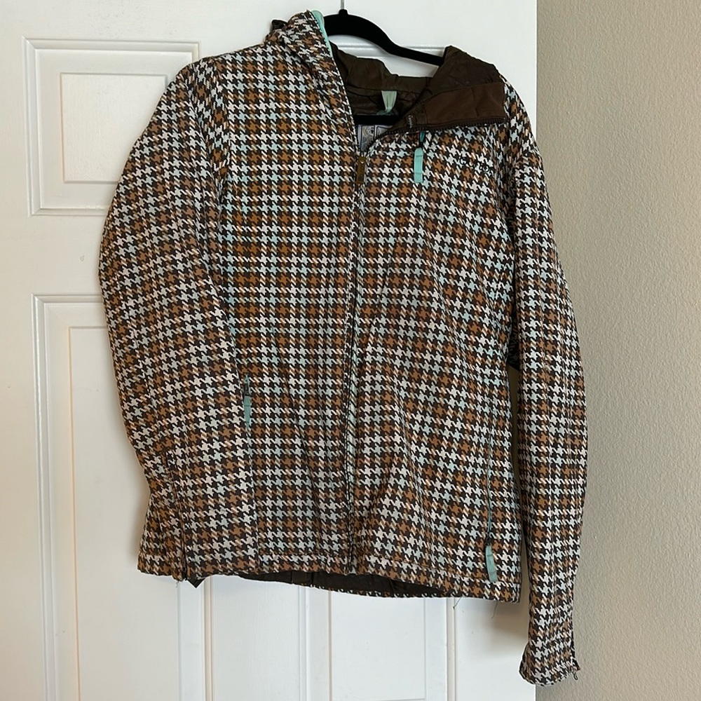 Burton houndstooth helsinki ski jacket